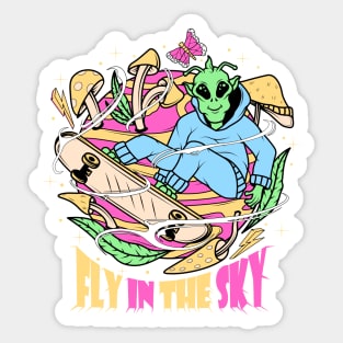 Fly in the sky Sticker